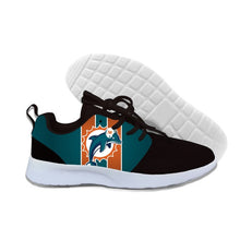 Load image into Gallery viewer, 2019 New Custom Dolphins Miami Men&#39;s Women&#39;s Design High Quality Lightweight Casual Shoes