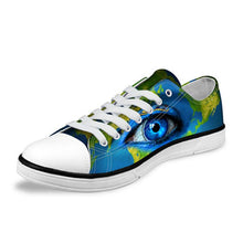 Load image into Gallery viewer, Customized 3D Big Eyes Print Casual Canvas Shoes Men Fashion Vulcanize Shoes Classic Low Leisure Shoes for Man Student Zapatos