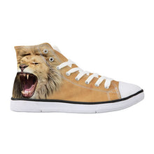 Load image into Gallery viewer, 35-45 Size Custom Shoes for Unisex High Top Sneaker Canvas Shoes Casual Custom Printed Shoes Youth Animal Shoes White Shoes