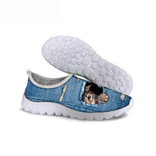 Load image into Gallery viewer, ThiKin Women Slip-on Sneakers Customized 3D Printing Cute Animal Casual Loafers for Beach Stylish Female Breathable Flat Shoes