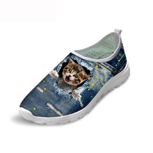 Load image into Gallery viewer, ThiKin Women Slip-on Sneakers Customized 3D Printing Cute Animal Casual Loafers for Beach Stylish Female Breathable Flat Shoes