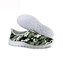 Load image into Gallery viewer, THIKIN 2019 Fashion Camouflage Pattern Women&#39;s Sneakers Wear-resistant Military Flat Shoes Breathable Mesh Design Sports Shoes