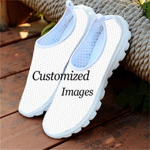 Load image into Gallery viewer, THIKIN Marcus And Martinus Pattern Summer Leisure Shoes for Ladies Breathable Walking Beach Female Slip-on Loafers Leisure Shoes