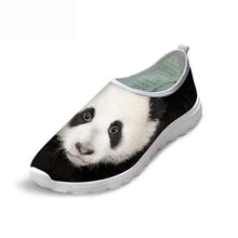 Load image into Gallery viewer, THIKIN Kawaii Panda Pattern Brand Sneakers 3D Animal Print Design Breathable Mesh Flat Running Shoes For L