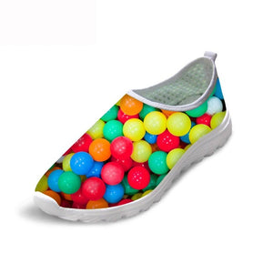 THIKIN Fun Design Brand Sneakers With 3D Sweet Candy Pattern Flats Shoes For Girls Summer Beach L Walking Shoes