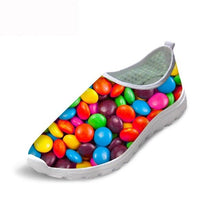 Load image into Gallery viewer, THIKIN Fun Design Brand Sneakers With 3D Sweet Candy Pattern Flats Shoes For Girls Summer Beach L Walking Shoes