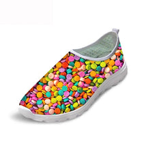 Load image into Gallery viewer, THIKIN Fun Design Brand Sneakers With 3D Sweet Candy Pattern Flats Shoes For Girls Summer Beach L Walking Shoes