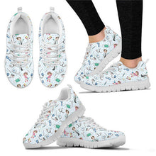 Load image into Gallery viewer, THIKIN Comfortable Custom Walking Shoes Women Cute Cartoon Nurse Pattern Shoes Customized Nurse Medical Casual Women&#39;s Sneakers