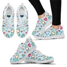 Load image into Gallery viewer, THIKIN Comfortable Custom Walking Shoes Women Cute Cartoon Nurse Pattern Shoes Customized Nurse Medical Casual Women&#39;s Sneakers