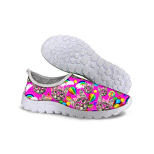 Load image into Gallery viewer, THIKIN Burning Magma Printed Casual Beach Slip-on Mesh Shoes Summer Beach Flats Leisure Shoes Women Breathable Mesh Sneakers