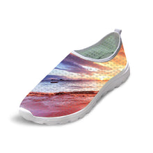 Load image into Gallery viewer, THIKIN Casual Flats Female Slip-on Mesh Sneakers Beach View Pattern Ladies for Students Summer Fashion Leisure Flats Shoes