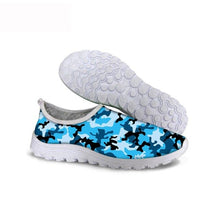 Load image into Gallery viewer, THIKIN Camouflage Print Women LightWeight Mesh Shoes Summer Beach Flats Leisure Shoes Girls Comfortable Custom Walking Shoes