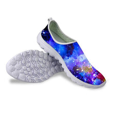 Load image into Gallery viewer, THIKIN Fashion Women Galaxy Print  Flats Shoes Casual Summer Breathable Slip-on Light Shoes Female Beach Walk Footwear