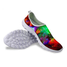 Load image into Gallery viewer, THIKIN Fashion Women Galaxy Print  Flats Shoes Casual Summer Breathable Slip-on Light Shoes Female Beach Walk Footwear