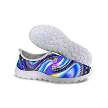 Load image into Gallery viewer, THIKIN Women Flat Shoes Round Toe 3D Grid Vortex pattern Design for Teachers Slip On Comfortable Leisure Zapatilla Mujer