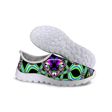 Load image into Gallery viewer, THIKIN Women Flat Shoes Round Toe 3D Grid Vortex pattern Design for Teachers Slip On Comfortable Leisure Zapatilla Mujer