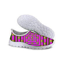 Load image into Gallery viewer, THIKIN Women Flat Shoes Round Toe 3D Grid Vortex pattern Design for Teachers Slip On Comfortable Leisure Zapatilla Mujer