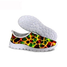 Load image into Gallery viewer, THIKIN Fashion Air Mesh Women Flat Shoes 3D Leopard Grain Design Ladies Younger Casual Comfortable for beach Sneaker Flats shoes