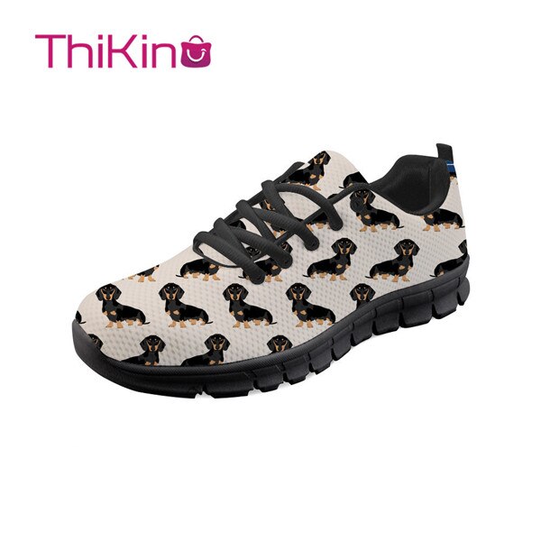 Thikin Dachshund Dog Hard-Wearing Casual Shoes Men Lightweight Breathable Safety Shoes Work Shoes  Construction Sneaker