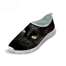 Load image into Gallery viewer, THIKIN 3D Cat Eye Pattern Casual Shoes Kawaii Pet Dog Lightweight Flat Shoes Cool Owl Style Slip- Shoes