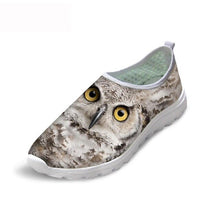 Load image into Gallery viewer, THIKIN 3D Cat Eye Pattern Casual Shoes Kawaii Pet Dog Lightweight Flat Shoes Cool Owl Style Slip- Shoes