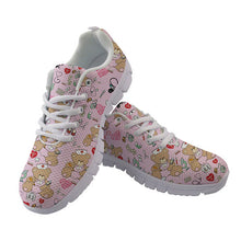 Load image into Gallery viewer, THIKIN Nursing Loovely Bear Cartoon Flat Shoes Hot Spring Design Walking Shoes For Girls Muti-Color Nursing Sneakers