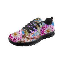 Load image into Gallery viewer, ThiKin Artistic Flower Pattern Women Casual Sneakers Stylish 3D Printing Girls Lace-up Walking Shoes for Teengers Mesh Shoes