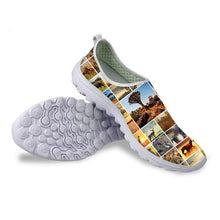 Load image into Gallery viewer, ThiKin 3D Animal Dog Cat Puzzle Printing Women&#39;s Casual Shoes Fashion Breathable Fashion Sneaker Female Comfortable Flats Shoes